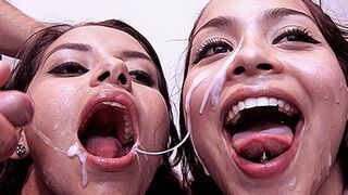 Bukkake a dos Colombianas