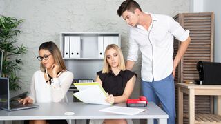 Un trío en la oficina